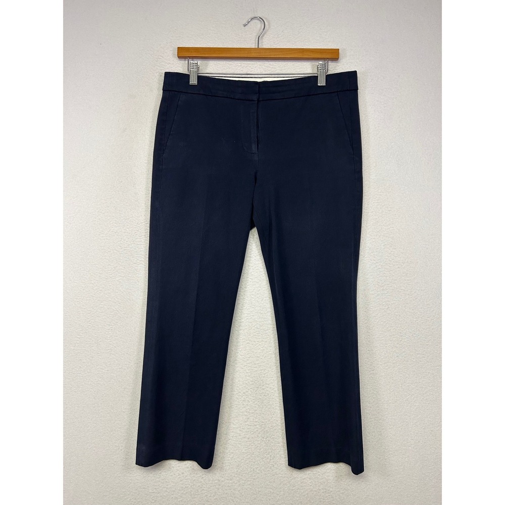 Corporate Core J.Crew Womens 8 Navy Blue Campbell Straight Leg Trouser Pants